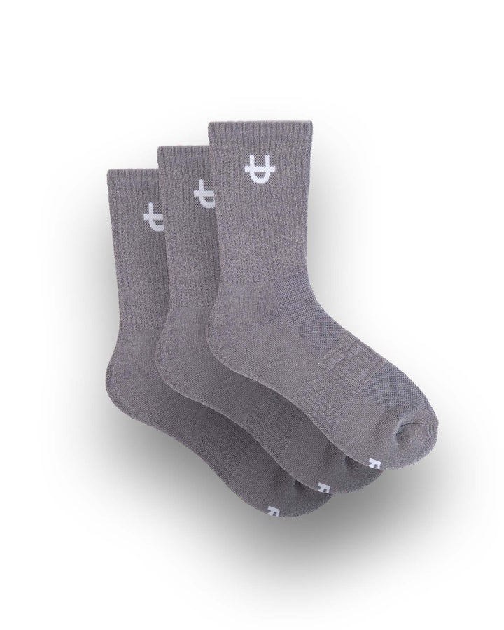 Original Crew Socken Grau – 3er-Pack